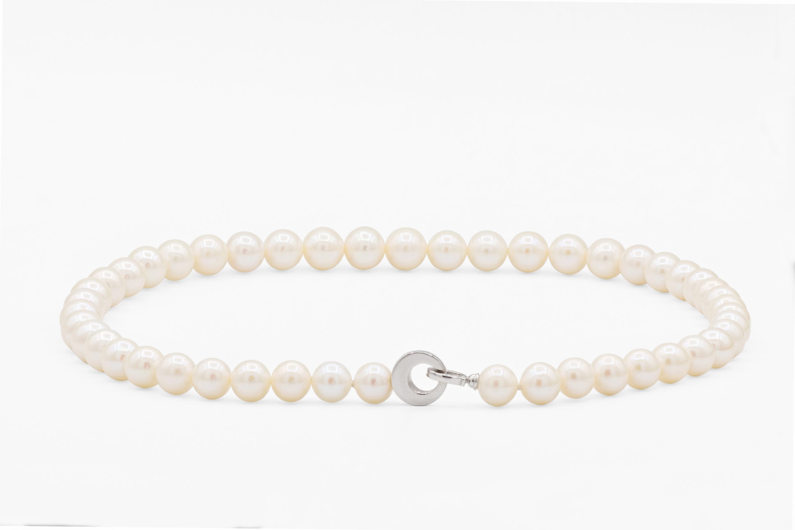 collana perle acqua dolce mm 9 e chiusura oro bianco 750 650 collana perle acqua dolce mm 9 e chiusura oro bianco 750 650